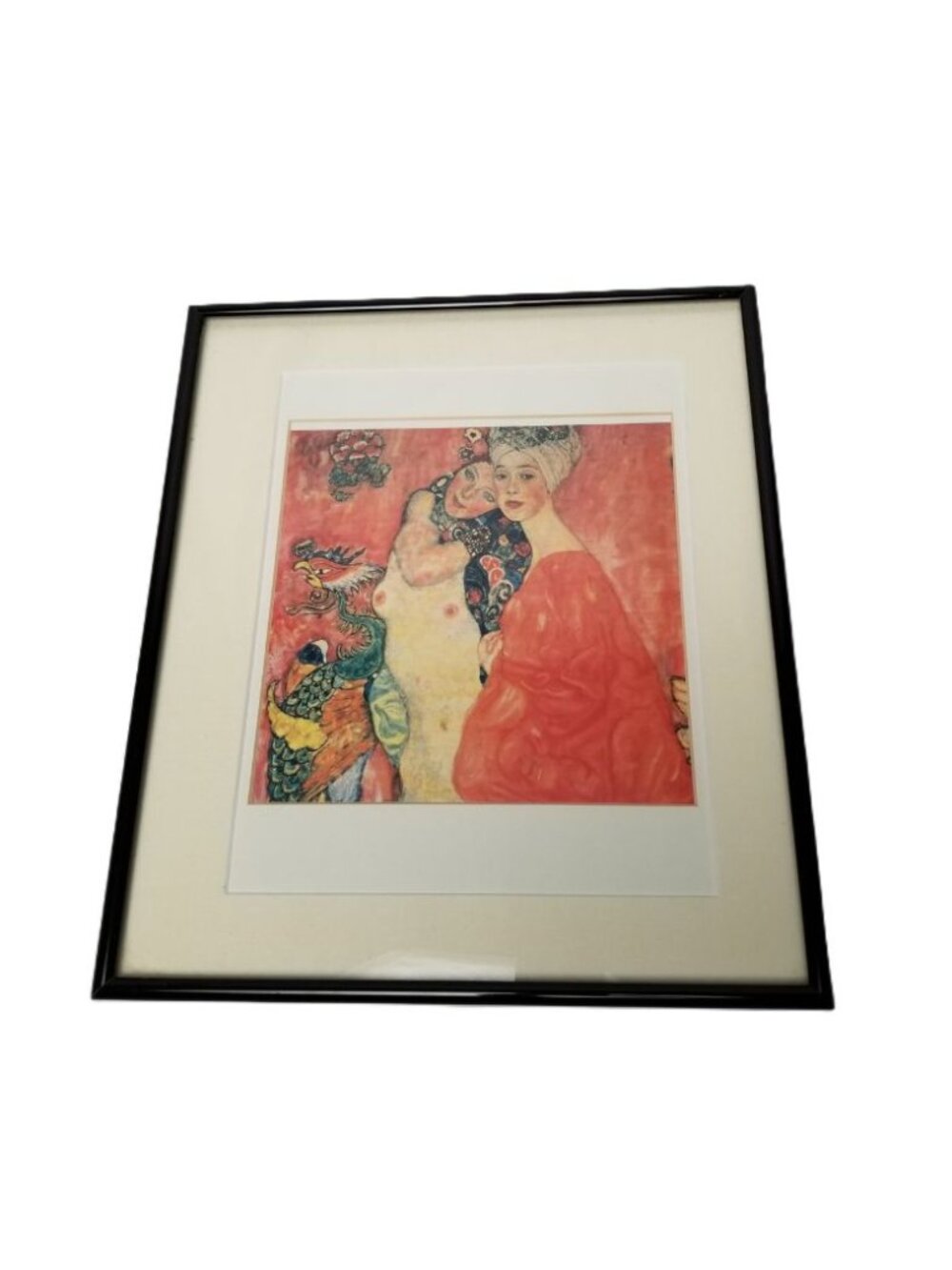Gustav Klimt Girlfriends Women Friends Framed Art Print 12x14.5 Wall Decor